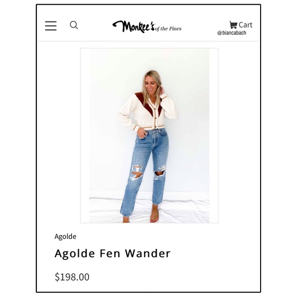 NWT • AGOLDE Fen High Rise Straight Leg Jeans - Picture 2 of 11